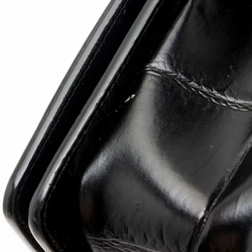 Chanel Croc Embossed Leather Egypt Graffiti Paris-New York Small Boy Bag
